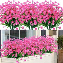 20 Bundles Of Artbloom Outdoor Artificial Fake Flowers Uv Resistant Shrubs - $43.92
