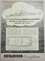 1955 Print Ad Richardson 41&#39; Express Cruisers Boats North Tonawanda,NY - £10.76 GBP