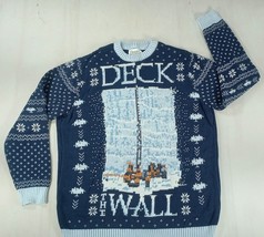 Game of Thrones Deck the Wall Blue Holiday Ugly Christmas Sweater Unisex XL - £31.96 GBP