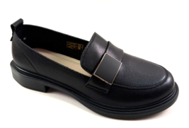 Bonavi 25-TZU9-5 Black Leather Low Heel Loafer Shoe - $2,394.43 MXN