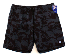 Champion Black Camouflage Drawstring Stretch Athletic Shorts Camo Men&#39;s XL - £35.55 GBP