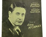 The Far-Away Bells Sheet Music VTG 1926 John McCormack Douglas Furber Go... - $8.86