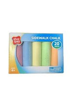 Sidewalk Chalk 20 Pieces 6 colors Factory - £5.18 GBP
