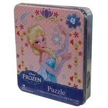 Walt Disney Frozen New 48 piece puzzle in tin featuring Princess Elsa Cardinal - £3.13 GBP