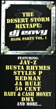 DJ ENVY &quot;DESERT STORM MIXTAPE - BLOK PARTY&quot; 2003 POSTER/FLAT 2-SIDED 12X... - £21.23 GBP