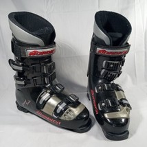 Nordica Grand Prix 80 Ski Boots Sz 27-27.5 (9 US) Black Grey Adjustable ... - £51.36 GBP