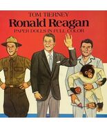 Tom Tierney Ronald Reagan Paper Dolls In Full Color Book cutouts intact - $11.39