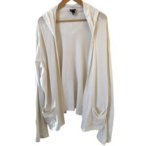 Eileen Fisher Womens Cardigan Bohemian Lagenlook Large Open Front White ... - $34.99