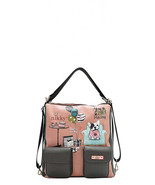Nicole Lee USA Multifunction Adjustable Strap Eco-Leather Backpack - $81.30 CAD