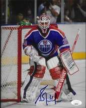 Grant Fuhr Autographed 8x10 Photo JSA COA NHL Edmonton Oilers Signed 31 Goalie - £43.42 GBP