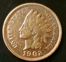 1902 Indian Head Cent Penny - £6.23 GBP