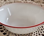 Vintage ~ Set of Four (4) ~ Corelle By Corning ~ URBAN RED RIM ~ Cereal ... - £35.83 GBP