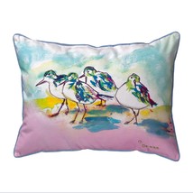 Betsy Drake Pink Sanderlings Extra Large 20 X 24 Indoor Outdoor Pillow - £55.38 GBP