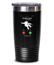 Snowboarding Tumbler The Mountains Are Calling Black-T-20oz  - £23.08 GBP