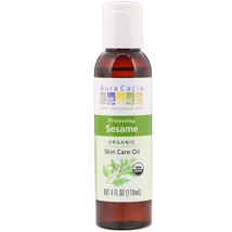 Aura Cacia Organic Skin Care Oil, Protecting Sesame, 4 fl oz (118 ml)3 - £19.17 GBP
