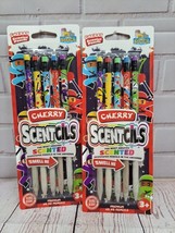 2 Pack Lot, 10 Pcs, Cherry Scentcils Premium #2 Cherry Scented Pencils N... - $9.49