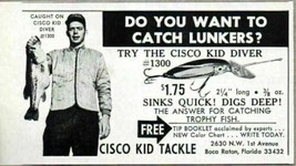 1971 Print Ad Cisco Kid Diver Fishing Lures Boca Raton,FL - £6.60 GBP