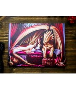 Ebros Anne Stokes Inner Sanctum Dragon Queen Wood Framed Picture Canvas ... - $326.29 MXN