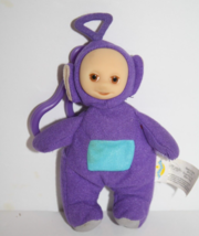 Teletubbies Tinky Winky Purple Plush Clip Soft Toy 5&quot; Finger Puppet Bean... - £7.01 GBP