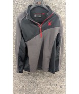 Spyder Men&#39;s Verger Light Weight Stryke Jacket Black/Gray XL - $24.99