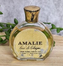 Amalie Eau De Cologne 1 oz Virgin Islands Perfume Corp 90% Full Vtg 1970s - $24.99