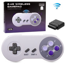 2.4G Wireless Retro Gamepad Joystick SNES Controller for SNES/SFC Game Console - £32.23 GBP