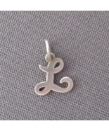 James Avery Sterling Silver Charm Pendant Small Script Initial Letter L - $44.99