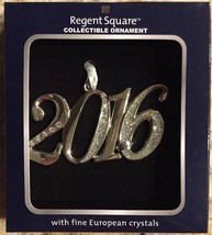 Regent Square Ornament Year 2016 Date New Collectible, Crystals, Metal - £23.48 GBP