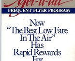 Braniff&#39;s Get-it-all Frequent Flyer Program Counter Top Sign 1988 - $79.12