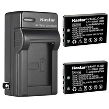 Kastar 2-Pack Battery and Charger for Kodak KLIC-5001 Sanyo DB-L50 and K... - £22.01 GBP