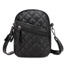 Casual Plaid Soft Leather Ladies Mini Bags 2022 New Versatile Summer Women Mobil - £28.68 GBP