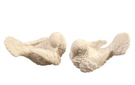 Vintage Pair of Santini Alabaster Doves Classic Sculpture Figures Made i... - $20.20
