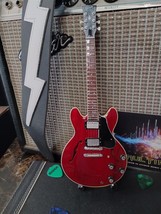 GIBSON Faded Cherry ES-355 1:4 Scale Replica Guitar ~Axe Heaven~ - £38.94 GBP