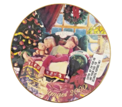 Christmas Dreams Avon Collectors Plate Christmas 2000 Mike Wimmer 22K Gold - £3.90 GBP