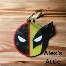 Marvel Comics 3d Printed Deadpool Wolverine Keychain - £3.48 GBP