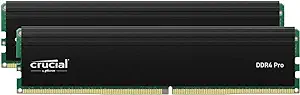 Crucial Pro RAM 64GB Kit DDR4 3200MT/s (or 3000MT/s or 2666MT/s) Desktop Memory  - £169.48 GBP
