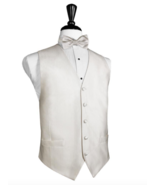Ivory Silk Faille Tuxedo Vest and Tie - $148.50