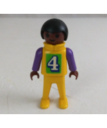 1981 Geobra Playmobile Children Sports Playing #4 Child 2&quot; Toy Figure (B) - $13.46 CAD