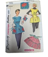 MED VINTAGE 1950s SEWING PATTERN Simplicity 4492 Aprons - $5.99