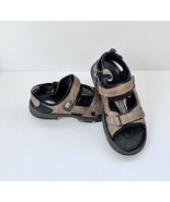 Footjoy Mens Size 12 Brown Adjustable Golf Sandals Soft Spikes 45493 EUC - $43.80 CAD