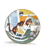 Vintage Rock And Rollers Cat Plate Country Kitties 1988 Hamilton Gre Ger... - £25.96 GBP