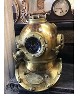 18 Inch Diving Helmet Boston Mark V Deep Sca Scuba Vintage Divers Helmet... - $237.63 CAD
