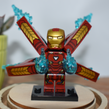 Iron Man Flame Custom Minifigure  - £3.13 GBP