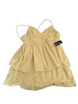 Wild Fable Gold Ruffled Tank Top With Zipper Size XL W/ Tags - £12.62 GBP