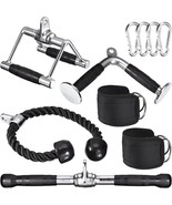 Tricep Press Down Cable Machine Attachment Set LAT Pulldown Attachments ... - £106.72 GBP