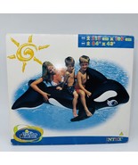 NEW 2003 84&quot; Intex The Wet Set Ride On Whale Inflatable Raft Pool Toy SE... - $184.23 CAD