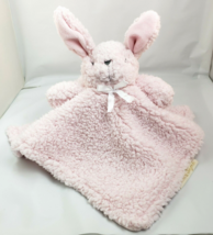 Blankets and Beyond Soother Blanket Pink Bunny Lovey Rabbit Sherpa Blankie Nunu - £11.56 GBP