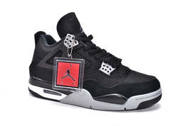 Air Jordan 4 Retro Black Canvas DH7138-006 Basketball Shoes - £251.79 GBP