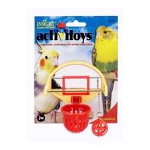JW Pet ActiviToy Birdie Basketball Bird Toy Multi-Color 1ea/SM/MD - £6.32 GBP
