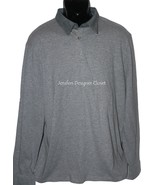 NWT ELIE TAHARI shirt long sleeve XL polo knit grey melange collared men&#39;s  - $61.51 CAD